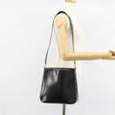 Christian Dior Shoulder Bag Leather Black Gold Auth 152185-21