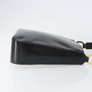 Christian Dior Shoulder Bag Leather Black Gold Auth 152185-3