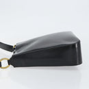 Christian Dior Shoulder Bag Leather Black Gold Auth 152185-4