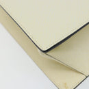 Salvatore Ferragamo Hand Bag Leather White Silver Auth 152186-14