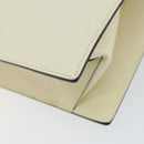 Salvatore Ferragamo Hand Bag Leather White Silver Auth 152186-15