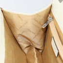 Salvatore Ferragamo Hand Bag Leather White Silver Auth 152186-19