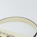 Salvatore Ferragamo Hand Bag Leather White Silver Auth 152186-8