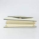 Salvatore Ferragamo Hand Bag Leather White Silver Auth 152186-5