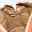 CELINE Macadam Canvas Hand Bag PVC Leather Beige Gold Auth 152189-21