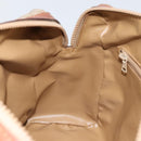 CELINE Macadam Canvas Hand Bag PVC Leather Beige Gold Auth 152189-22