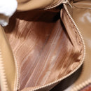 CELINE Macadam Canvas Hand Bag PVC Leather Beige Gold Auth 152189-11