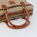 CELINE Macadam Canvas Hand Bag PVC Leather Beige Gold Auth 152189-7