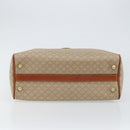 CELINE Macadam Canvas Hand Bag PVC Leather Beige Gold Auth 152189-5
