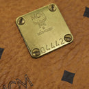 MCM Logogram Vicetos Boston Bag PVC Leather 2way Brown Gold Auth 152194-12