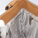 Salvatore Ferragamo Gancini Shoulder Bag Leather Brown Silver Auth 152196-19