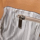 Salvatore Ferragamo Gancini Shoulder Bag Leather Brown Silver Auth 152196-20