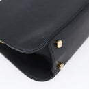 Salvatore Ferragamo Hand Bag Leather 2way Black Gold Auth 152197-15