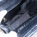 Salvatore Ferragamo Hand Bag Leather 2way Black Gold Auth 152197-18