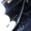 Salvatore Ferragamo Hand Bag Leather 2way Black Gold Auth 152197-21