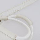GUCCI Hand Bag Leather 2way White 000 2058 0307 5 Auth 152204-9