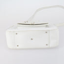 GUCCI Hand Bag Leather 2way White 000 2058 0307 5 Auth 152204-11
