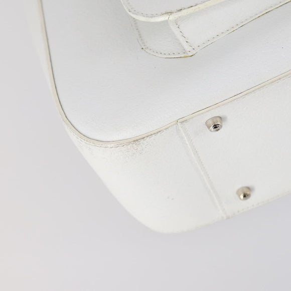 GUCCI Hand Bag Leather 2way White 000 2058 0307 5 Auth 152204