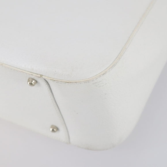 GUCCI Hand Bag Leather 2way White 000 2058 0307 5 Auth 152204