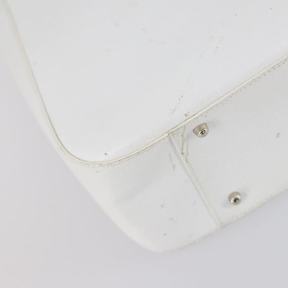 GUCCI Hand Bag Leather 2way White 000 2058 0307 5 Auth 152204