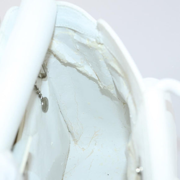 GUCCI Hand Bag Leather 2way White 000 2058 0307 5 Auth 152204