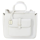 GUCCI Hand Bag Leather 2way White 000 2058 0307 5 Auth 152204-13