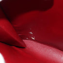 LOEWE Shoulder Bag Leather 2way Red Gold Auth 152205-12