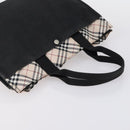 BVLGARI Burberry Nova Check Tote Bag Nylon Canvas 2 Set Black Beige Auth 152213-5