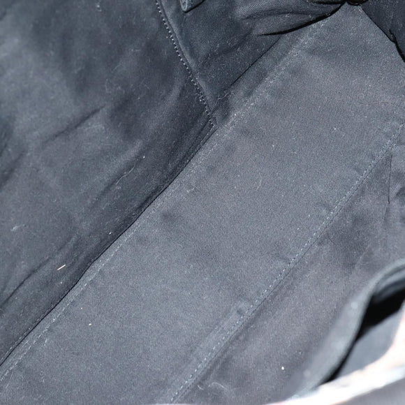 BVLGARI Burberry Nova Check Tote Bag Nylon Canvas 2 Set Black Beige Auth 152213