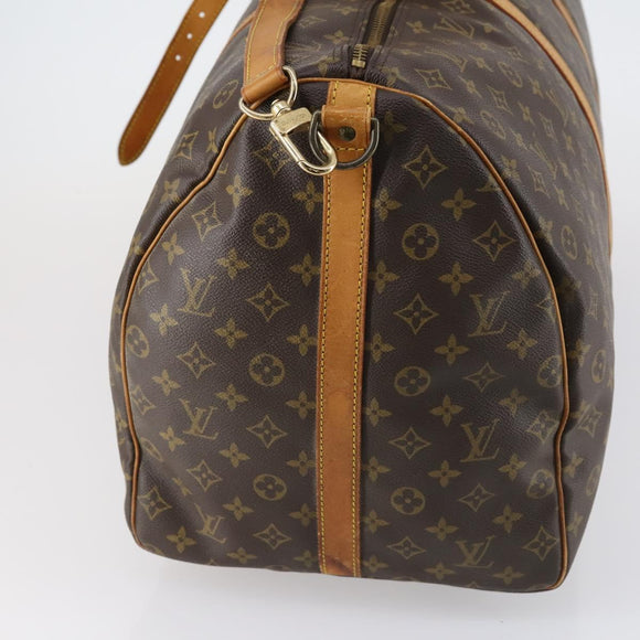 LOUIS VUITTON Monogram Keepall Bandouliere 60 Boston Bag M41412 LV Auth 152215