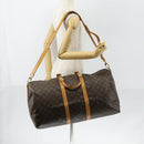 LOUIS VUITTON Monogram Keepall Bandouliere 55 Boston Bag M41414 LV Auth 152216-23