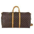 LOUIS VUITTON Monogram Keepall Bandouliere 55 Boston Bag M41414 LV Auth 152216-2