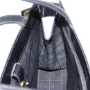 CELINE Tote Bag Leather Black Gold Auth 152229-20