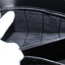 CELINE Tote Bag Leather Black Gold Auth 152229-22