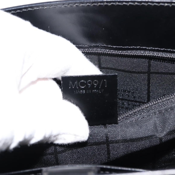 CELINE Tote Bag Leather Black Gold Auth 152229