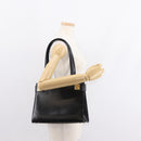 CELINE Tote Bag Leather Black Gold Auth 152229-23
