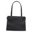 CELINE Tote Bag Leather Black Gold Auth 152229-2