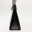 CELINE Tote Bag Leather Black Gold Auth 152229-3