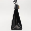 CELINE Tote Bag Leather Black Gold Auth 152229-4