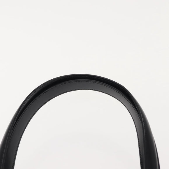 CELINE Tote Bag Leather Black Gold Auth 152229