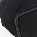 CELINE Shoulder Bag Nylon Black Gold Auth 152231-14