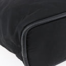 CELINE Shoulder Bag Nylon Black Gold Auth 152231-13