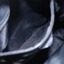 CELINE Shoulder Bag Nylon Black Gold Auth 152231-11