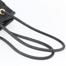 CELINE Shoulder Bag Nylon Black Gold Auth 152231-7