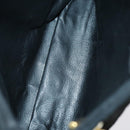 FENDI Spiral Pasta Shoulder Bag Suede Black Gold Auth 152232-15