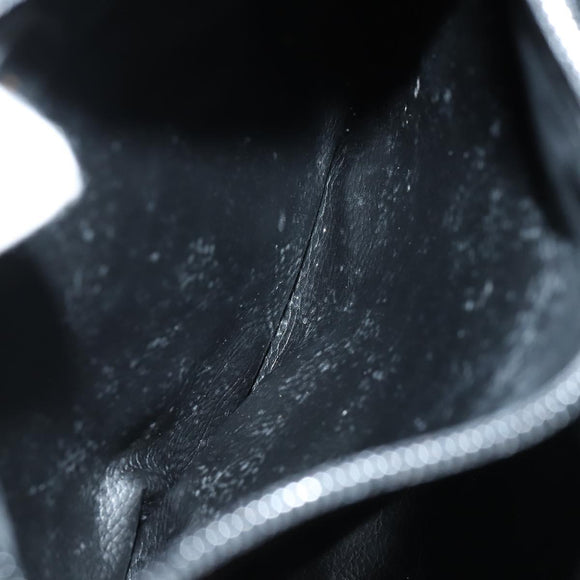 FENDI Spiral Pasta Shoulder Bag Suede Black Gold Auth 152232