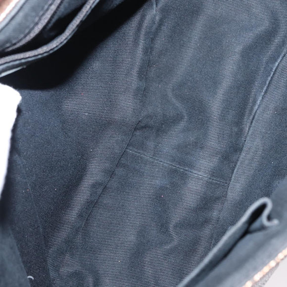 CHANEL Chain Shoulder Bag Caviar Skin Brown Silver CC Auth 152234