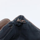 CHANEL Chain Shoulder Bag Caviar Skin Brown Silver CC Auth 152234-19