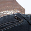 CHANEL Chain Shoulder Bag Caviar Skin Brown Silver CC Auth 152234-21