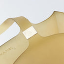 CHANEL Tote Bag Rubber Beige CC Auth 152235-10